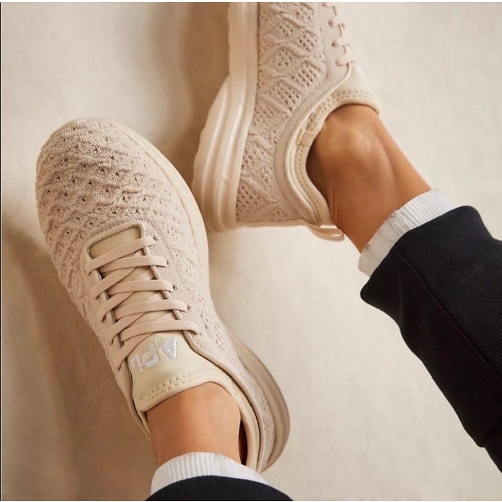 APL Techloom Phantom Shoes in Cream Parchment